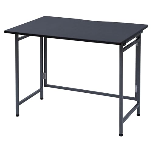 山善(YAMAZEN) デスク 折りたたみ パソコンデスク コンパクト アジャスター付 完成品 幅90×奥行60×高さ70cm PCデス 送料無料