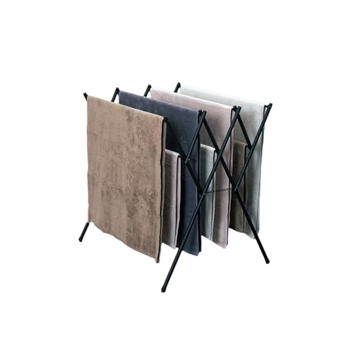 天馬(Tenma) どんなインテリアにもなじみやすいシックなデザインの物干し 洗濯 室内 部屋干し ブラック..