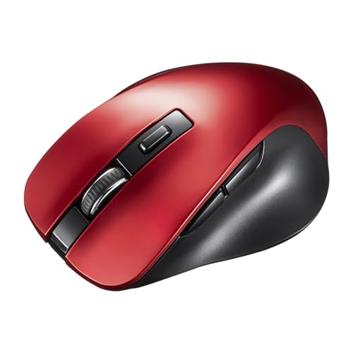 サンワサプライ BluetoothブルーLEDマウス(5ボタン・レッド) MA-BB518R 送料無料