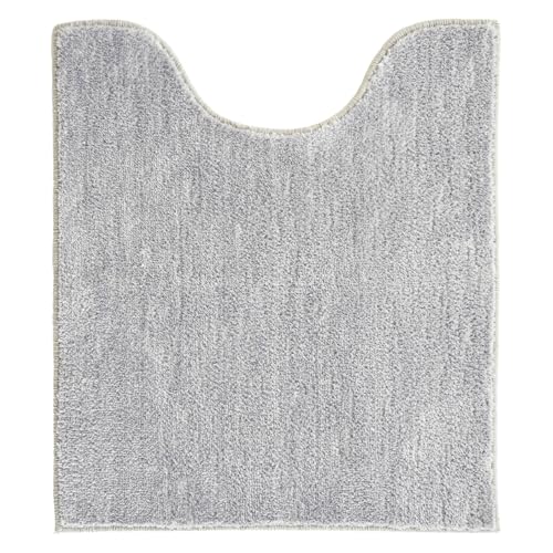 樂天商城 - オカ(OKA) コクーン トイレマット ロングサイズ 約70cm×60cm グレー (シンプル モダン 無地 洗える 滑り止め ロング 送料無料