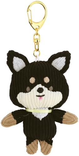 スケーター(Skater) ぬいぐるみ マスコット キーホルダー コーデュロイ生地 回転カン ぱぷぱぷぱぴー CHIHUAHUA チワワ 送料無料(4.0)