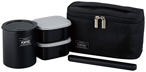 和平フレイズ 弁当箱 ごはん おかず フォルテック・ランチ 640ml ブラック スリムタイプ 保温 ケース付 FLR-8161 送料無料