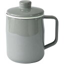 富士ホーロー(Fuji Horo) オイルポット 1.0L ライトグレー Filto OP-1.0L LG 送料無料
