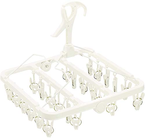 オーエ(Ohe) ポリプロピレン 洗濯 物干し ハンガー ホワイト 約縦34×横34×奥行36cm HOS 小物干しハンガ..