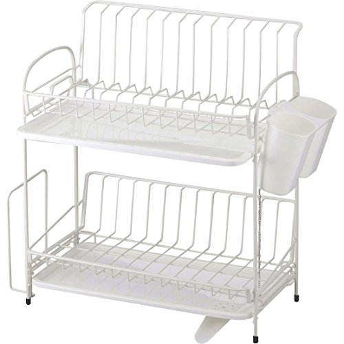 和平フレイズ(Wahei freiz) 鉄 水切りバスケット 2段 スリム ブランス RG-0237 送料無料