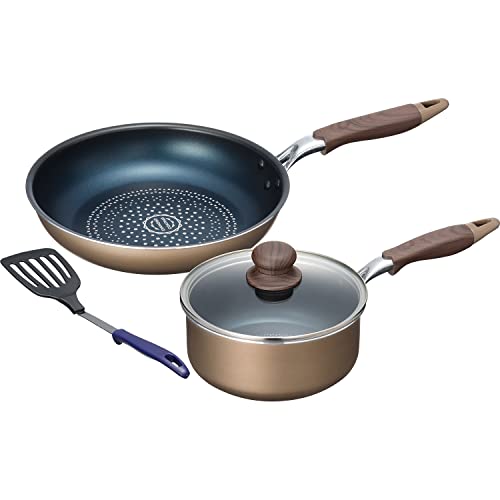 和平フレイズ ダイヤモンドコート フライパン 【セットD】 フライパン 26cm & 片手鍋 18cm & ターナー ブラナーノ2 MB 送料無料