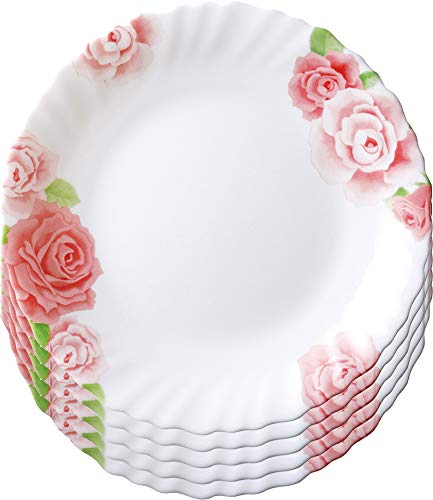 iwaki(イワキ) 耐熱ガラス 食器 耐熱皿 ファミエット ローズ柄 小皿 19cm ×5点セット 電子レンジ対応 B11369-RS 送料無料