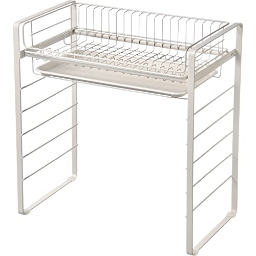 和平フレイズ シンク上 水切りラック 足高タイプ 水受けトレー付 ルームラボ RG-0499 送料無料