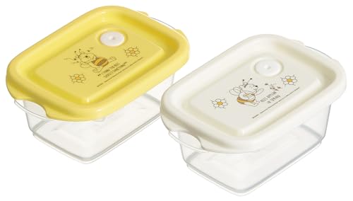 スケーター(Skater) 抗菌 シールボックス 2個入 240ml エアーバブル付 スタッキング 電子レンジ対応 日本製 ディズニー 送料無料