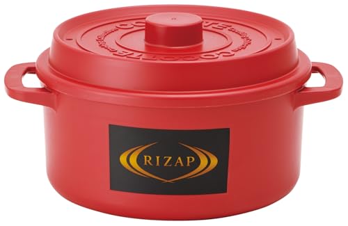 スケーター(Skater) ココット風 電子レンジ鍋 ザル付 食洗器対応 1600ml 18cm 日本製 RIZAP レッド MWC..