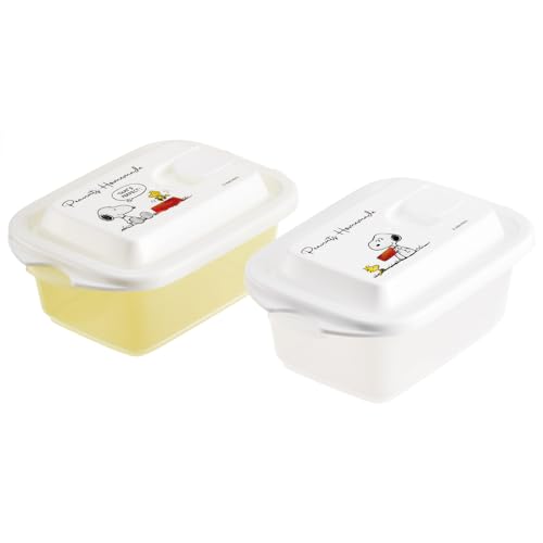 スケーター(Skater) 保存容器 スヌーピー 水彩 300ml 2P ふわっと盛れる おかず入れ シール容器 日本製 FCNF1W- 送料無料