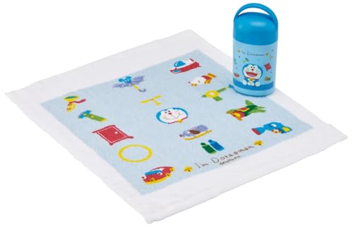 スケーター(Skater) おしぼり セット ケース付 子供 キッズ 日本製 サンリオ I'm Doraemon ドラえもん ギンガム 送料無料