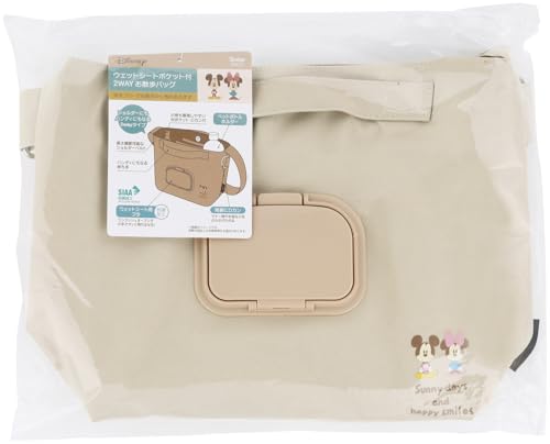 スケーター(Skater) ウェットシート ポケット付 散歩 バッグ 鞄 ショルダー ハンディ ペット 犬 ディズ..