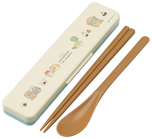 スケーター(Skater) 箸 スプーンセット 弁当 大人用 抗菌 コンビセット 18cm カチャカチャ鳴らない 日本製 なんでもいきも 送料無料