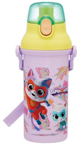 スケーター(Skater) 水筒 子供用 直飲み 480ml プラスチック ワンタッチ 食洗機対応 日本製 ディズニー スーパーキティ 送料無料