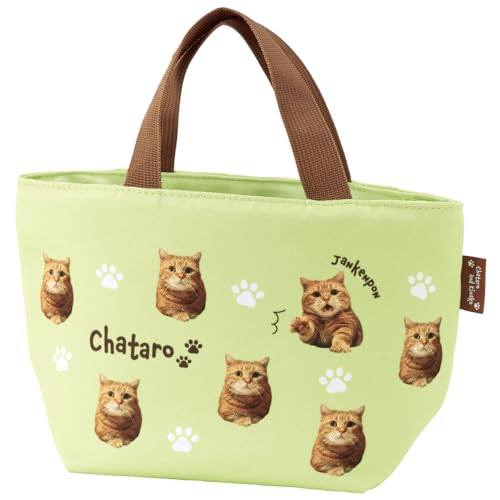 スケーター(Skater) 帆布 ランチバッグ ランチ トートバッグ ファスナー お弁当 バッグ 茶太郎ときなこ YEB5-A 送料無料