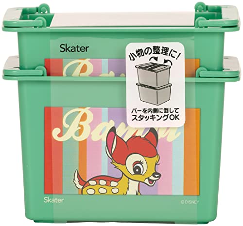 樂天商城 - スケーター (skater) 重ねられる ミニ バスケット 2個セット ディズニー バンビ レトロ 11.7×8.4×高さ7.8cm M 送料無料