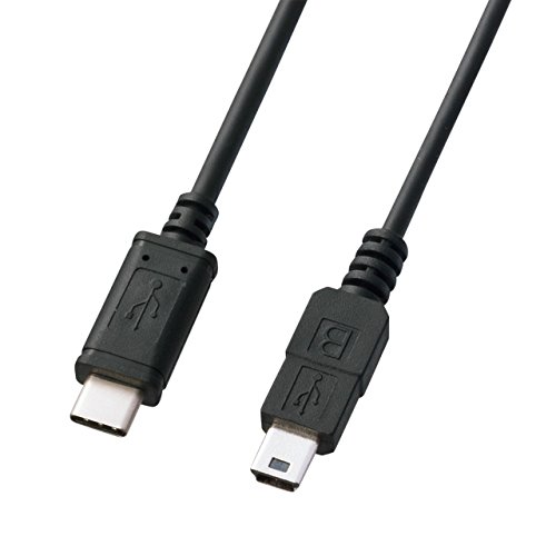 サンワサプライ USB2.0 TypeC - miniB ケーブル 1m KU-CMB10 送料無料