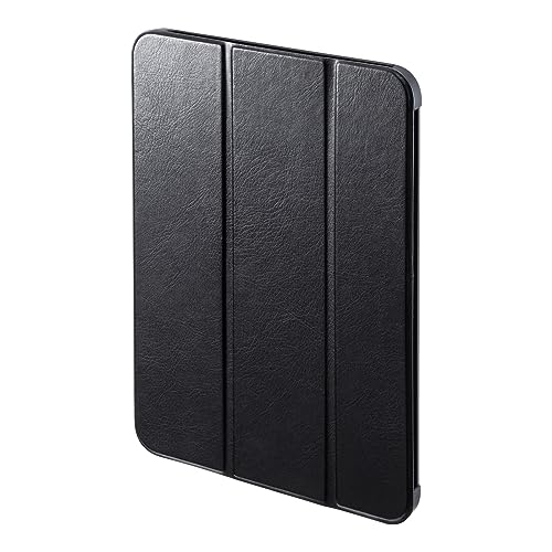 ブラック/-/PDA-IPAD1907BK・パッケージ個数:1・高級感があり風合いの良い高級PUを使用したソフトレザーケースです。・フラップ部分内側は起毛素材になっていて、画面にやさしく、キズや汚れから守ります。・フロントカバーの開閉でオン・オフが連動します。・フロントカバーを折り返して横置きスタンドとしてご使用いただけますので、キータイピングや動画鑑賞などを楽しめます。・ケースに入れたまま、Type-Cコネクタへの接続、カメラ、音量調節などすべての機能が使用できます。●高級感があり風合いの良い高級PUを使用したソフトレザーケースです。 ●フラップ部分内側は起毛素材になっていて、画面にやさしく、キズや汚れから守ります。 ●フロントカバーの開閉でオン・オフが連動します。 ●フロントカバーを折り返して横置きスタンドとしてご使用いただけますので、キータイピングや動画鑑賞などを楽しめます。 ●ケースに入れたまま、Type-Cコネクタへの接続、カメラ、音量調節などすべての機能が使用できます。 ■カラー：ブラック ■サイズ：W182×D13×H253mm ■重量：約243.6g ■材質：PC、PU、マイクロファイバー