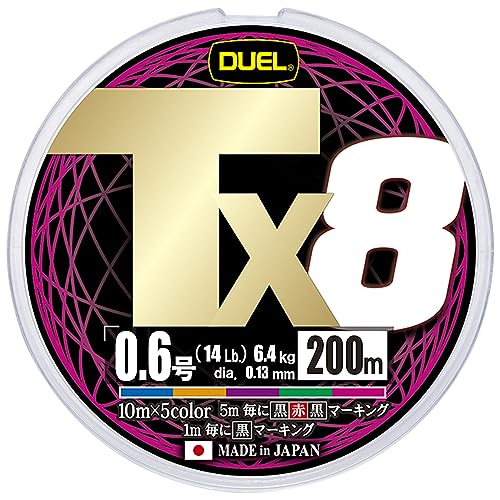 樂天商城 - DUEL (デュエル) PEライン 釣り糸 Tx8【 ライン 釣りライン 釣具 高強度 高感度 強さ長持ち】0.6号200m5COLOR 送料無料