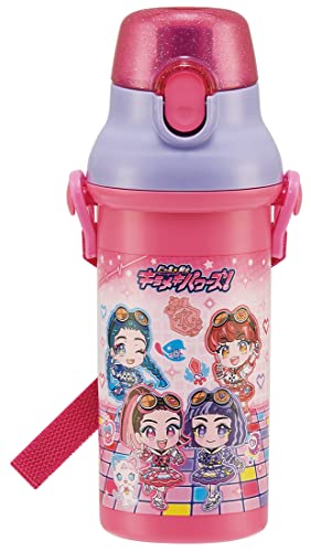 スケーター (skater) 子供用 プラスチック 水筒 480ml 銀イオン Ag+ 抗菌 ビッ友X戦士 キラメキパワーズ 日本製 P 送料無料