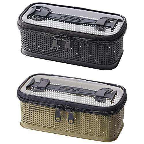 適合カーキ/M/BK-098U・カラー：カーキ・サイズ：M・外寸(cm)：26×12×10説明 シマノ(SHIMANO) システムメッシュケース カーキ M BK-098U
