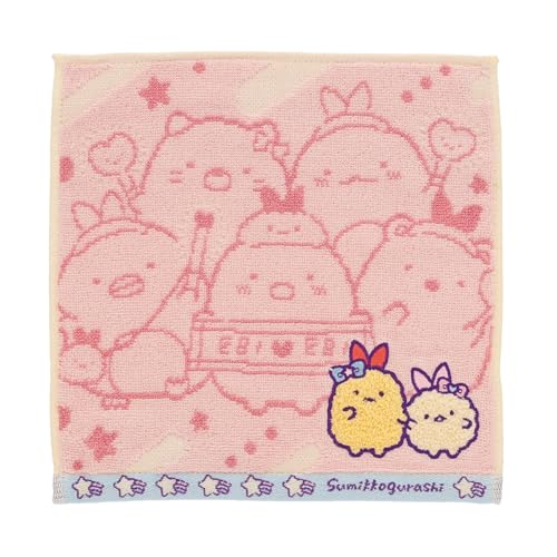 丸眞 ハンカチ すみっコぐらし 天使なえびてん オーガニックコットン 無撚糸 抗菌防臭加工 6575047100 送料無料