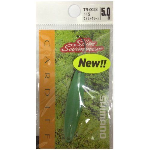 シマノ(SHIMANO) フライ カーディフ エリアスプーン スリムスイマー 5.0g TR-0028 11S マイルドグリーン 713 送料無料