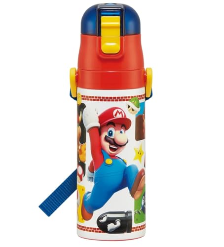 スケーター(Skater) 水筒 子供用 直飲み 470ml スーパーマリオ 23 男の子 保冷専用 ステンレス 軽量タイプ water 送料無料