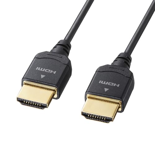 Iee1394 Cable - サンワサプライ ウルトラハイスピードHDMIケーブル（スーパースリムタイプ・ブラック・1m） KM-HD20-USS10 送料無料