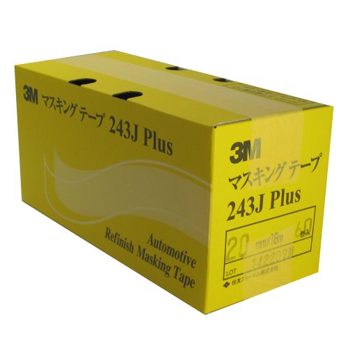 樂天商城 - 3M マスキングテープ 243J Plus 20mm×18M【箱売り】60巻 (6巻×10パック) (243J 20) 送料無料