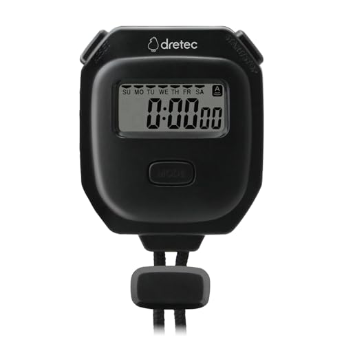 ドリテック(dretec) 持ちやすくて軽いストップウォッチ 0.01秒単位で計測 スプリット機能 電池交換可 ストップウォッチ タイマ 送料無料
