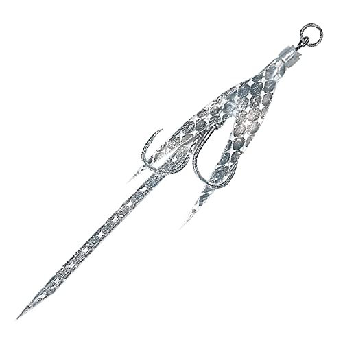 ハヤブサ アシストフックネクタイチューンフィッシュテール M FS580 ＃5ケイムラウロコシルバー 送料無料