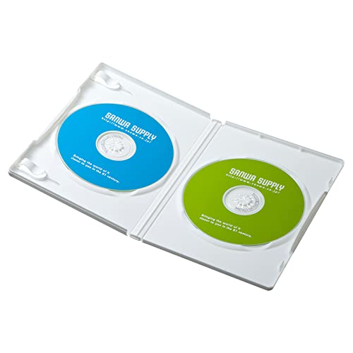 樂天商城 - サンワサプライ DVDトールケース(2枚収納・10枚セット・ホワイト) DVD-TN2-10WN 送料無料
