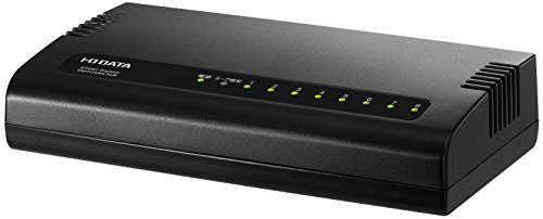 アイ・オー・データ スイッチングハブ 8ポート ブラック|1000BASE-T(GigabitEthernet)対応|省電力機能付|日本 送料無料