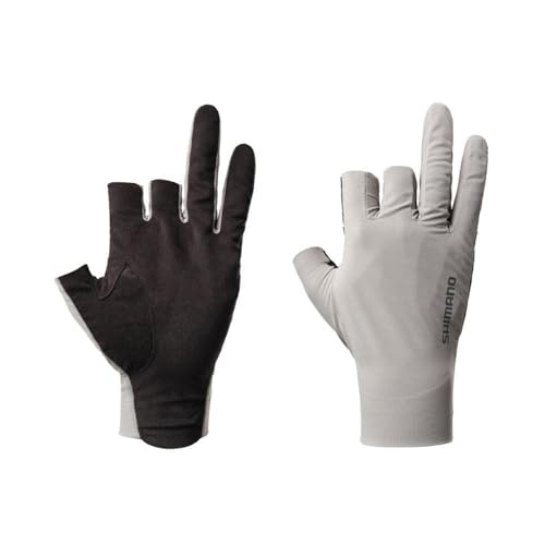 シマノ(SHIMANO) 05センシティブ グローブ 3本カット GL-006Y グレー M 送料無料