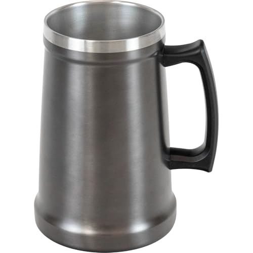 和平フレイズ 大容量 1L 真空断熱 メガジョッキ タンブラー グレー 保温 保冷 持続 結露しにくい 持ち..