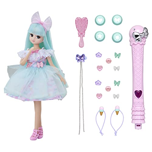 樂天商城 - タカラトミー 『 リカちゃん ドール キラっとカラチェン ジェラートリカちゃん (初回トッピンジュエル増量版) 』 着せ替え お人形 お 送料無料