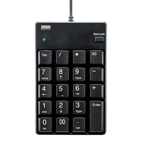 サンワサプライ(Sanwa Supply) USBテンキー ブラック NT-17UBKN 送料無料