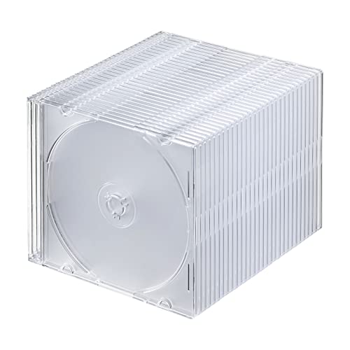 サンワサプライ Blu-ray・DVD・CDケース(スリムタイプ・30枚セット・クリア) FCD-PU30CLN 送料無料