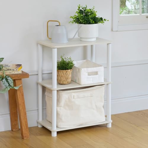 山善(YAMAZEN) ラック 3段 棚 組立カンタン 軽量 オープンラック シェルフ 収納棚 一人暮らし 幅47×奥..