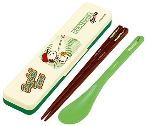 スケーター (skater) コンビセット 箸 スプーン セット スヌーピー スポーツ ベースボール 18cm CCS3SA..