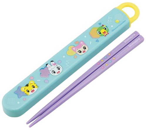 スケーター(Skater) 子供用 箸 箸箱 セット 16.5cm 日本製 スライド式 しまじろう POP ABS2AM-A 送料無料