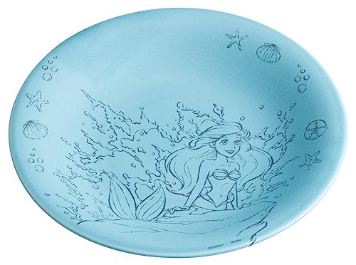 スケーター(Skater) 美濃焼 大皿 L 24cm ディズニー アリエル ターコイズブルー CHPL24-A 送料無料