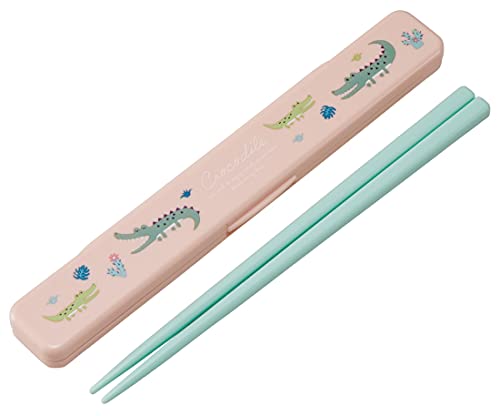 スケーター 箸 箸箱 セット 18cm 銀イオン Ag+ 抗菌 クロコダイル 日本製 ABC3AG-A 送料無料