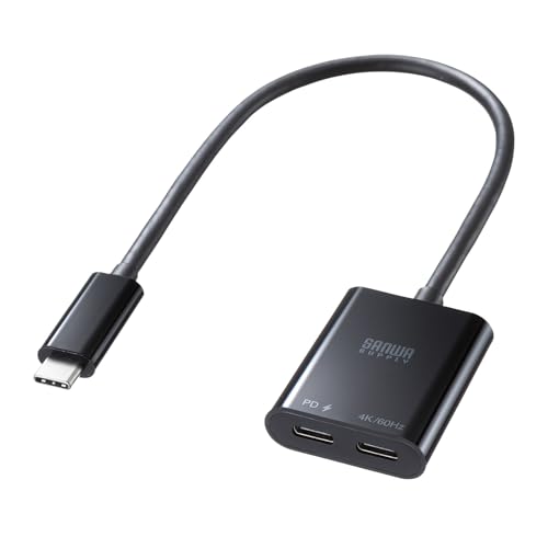 サンワサプライ USB Type-C 拡張アダプタ（ケーブルタイプ・PD対応） AD-ALCCPD02 送料無料