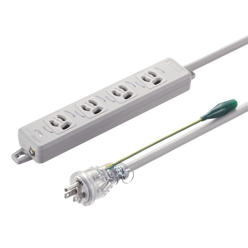 サンワサプライ ポッキンプラグ付き電源タップ（2P＆3P・4個口・3m） TAP-PP34-3 送料無料