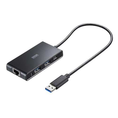 サンワサプライ USBハブ付き 2.5ギガビットLANアダプタ（USB A接続） USB-3HLS8BK 送料無料