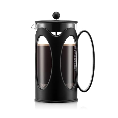 BODUM ボダム コーヒーメーカー コーヒープレス KENYA ケニア フレンチプレス コーヒーメーカー 1000ml ブラック ステ 送料無料