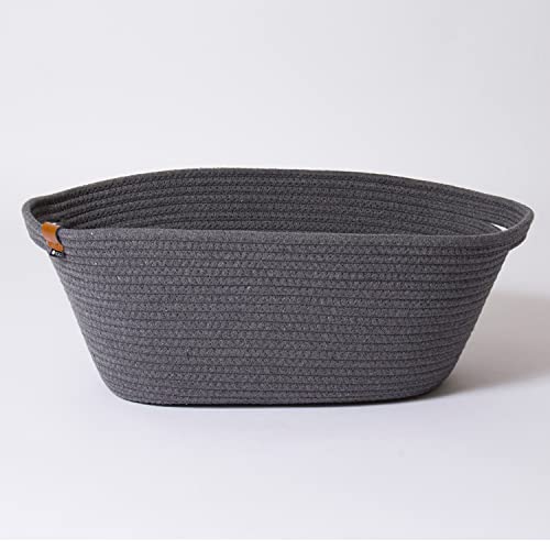 山善(YAMAZEN) 収納ボックス (かご) L (取っ手付き) 洗濯かご おもちゃ タオル 小物 雑貨 収納 ケース ..